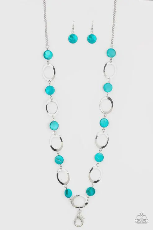 SHELL Your Soul – Blue Lanyard Necklace Set