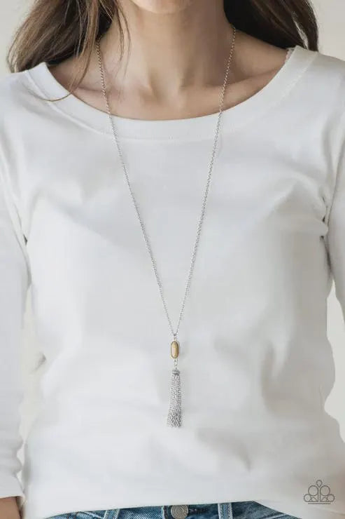 Tassel Tease – Brown Necklace
