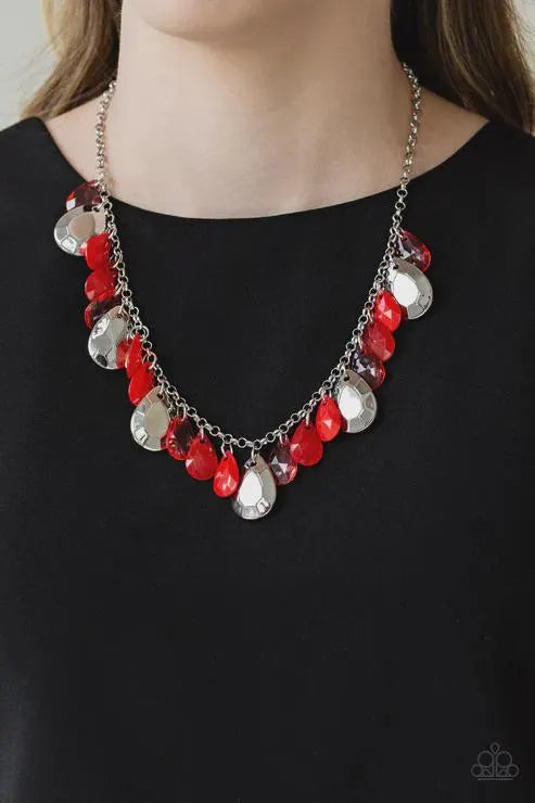 Hurricane Season – Red Necklace Set