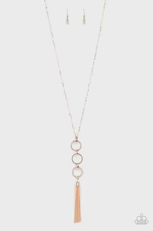 Diva In Diamonds Rose Gold Necklace Set